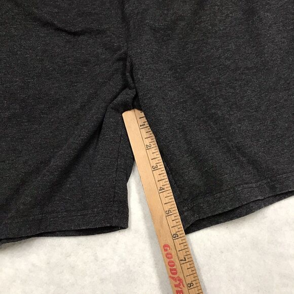 PSYCHO BUNNY Sweat Short Men L 34-36 Gray Black 3 Pocket Drawstring Luxury Sport - Picture 13 of 16